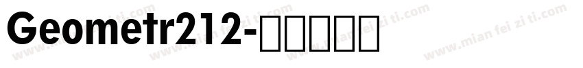 Geometr212字体转换
