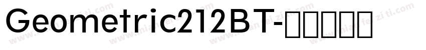 Geometric212BT字体转换