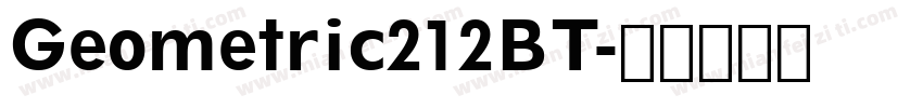 Geometric212BT字体转换