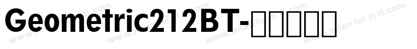 Geometric212BT字体转换
