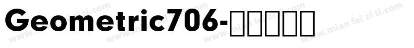 Geometric706字体转换