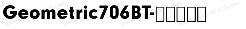 Geometric706BT字体转换