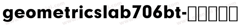geometricslab706bt字体转换