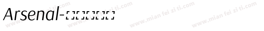 Arsenal字体转换