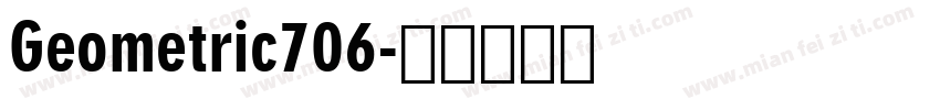Geometric706字体转换