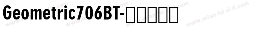 Geometric706BT字体转换