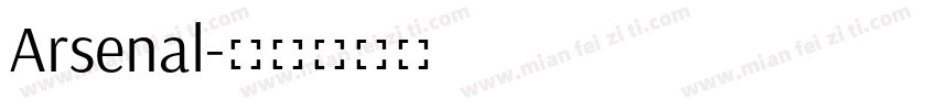 Arsenal字体转换