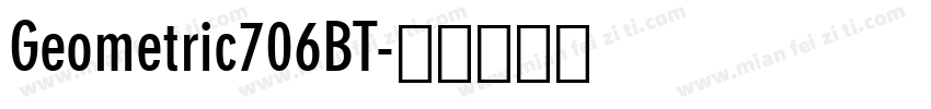 Geometric706BT字体转换