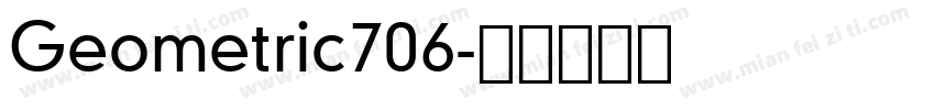 Geometric706字体转换