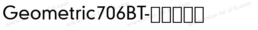 Geometric706BT字体转换