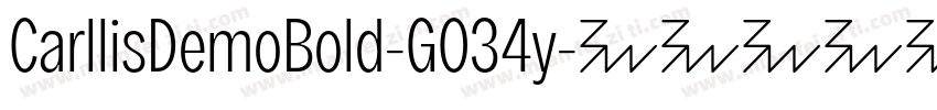 CarllisDemoBold-GO34y字体转换