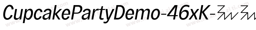 CupcakePartyDemo-46xK字体转换