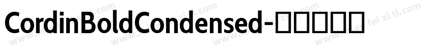 CordinBoldCondensed字体转换