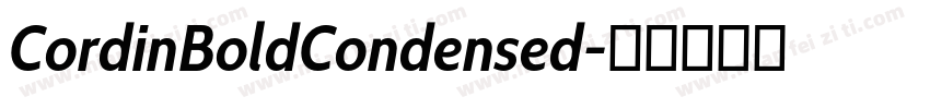 CordinBoldCondensed字体转换