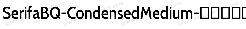 SerifaBQ-CondensedMedium字体转换