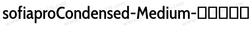 sofiaproCondensed-Medium字体转换