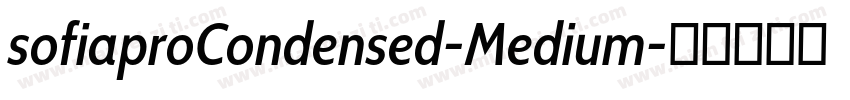sofiaproCondensed-Medium字体转换