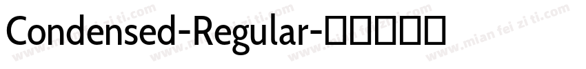 Condensed-Regular字体转换