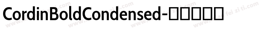 CordinBoldCondensed字体转换