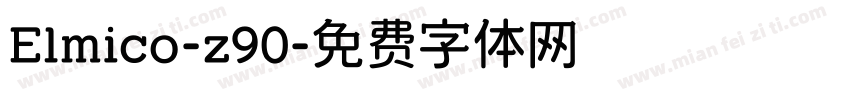 Elmico-z90字体转换