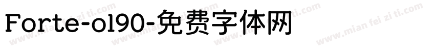 Forte-ol90字体转换