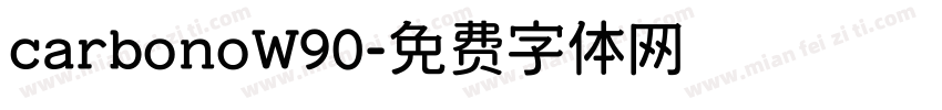 carbonoW90字体转换
