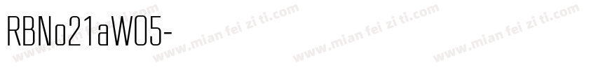 RBNo21aW05字体转换