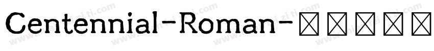 Centennial-Roman字体转换