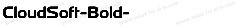 CloudSoft-Bold字体转换