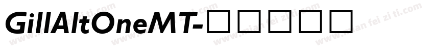 GillAltOneMT字体转换