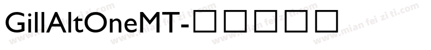 GillAltOneMT字体转换