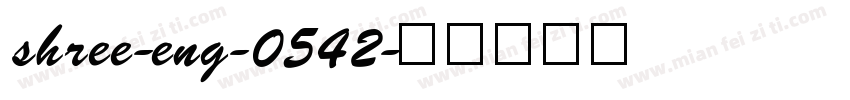 shree-eng-0542字体转换