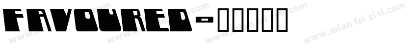 Favoured字体转换