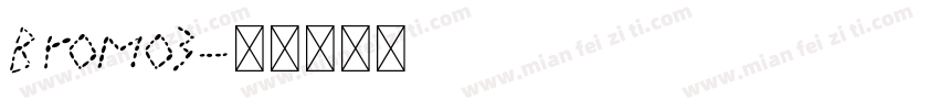 Bromo3字体转换