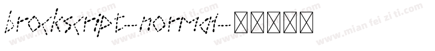brockscript-normal字体转换