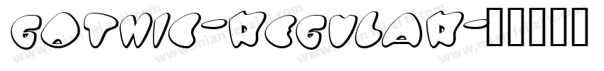 gothic-regular字体转换