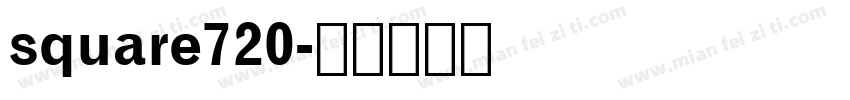 square720字体转换