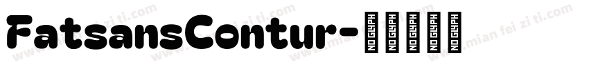 FatsansContur字体转换