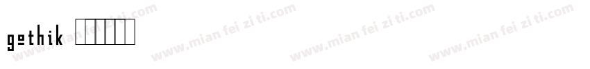 gothik字体转换