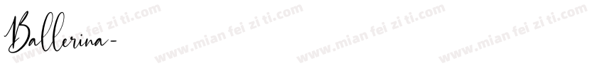 Ballerina字体转换