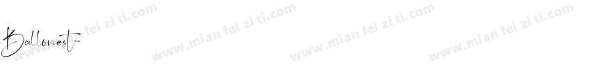 Ballonest字体转换