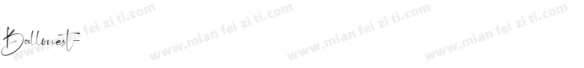 Ballonest字体转换