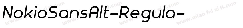 NokioSansAlt-Regula字体转换