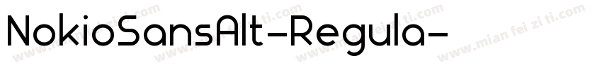 NokioSansAlt-Regula字体转换