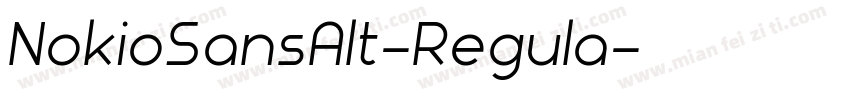 NokioSansAlt-Regula字体转换