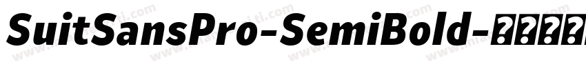 SuitSansPro-SemiBold字体转换