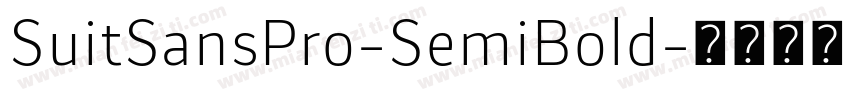SuitSansPro-SemiBold字体转换