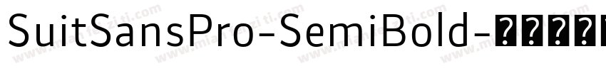 SuitSansPro-SemiBold字体转换