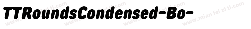 TTRoundsCondensed-Bo字体转换