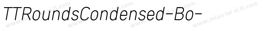 TTRoundsCondensed-Bo字体转换